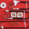 Kit reparatie macara auto SKODA OCTAVIA I 1996-2009 - Kit complet stanga fata (clipsuri cleme suport - albe)