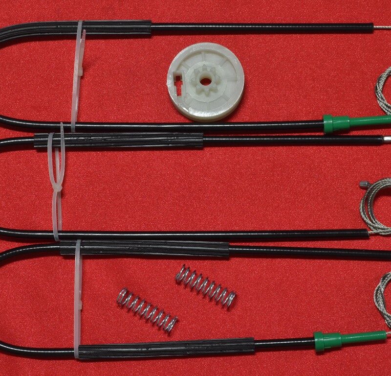 Kit reparat macara auto Peugeot Partner 1996-2006 - Cabluri cu rola antrenare, stânga sau dreapta, față