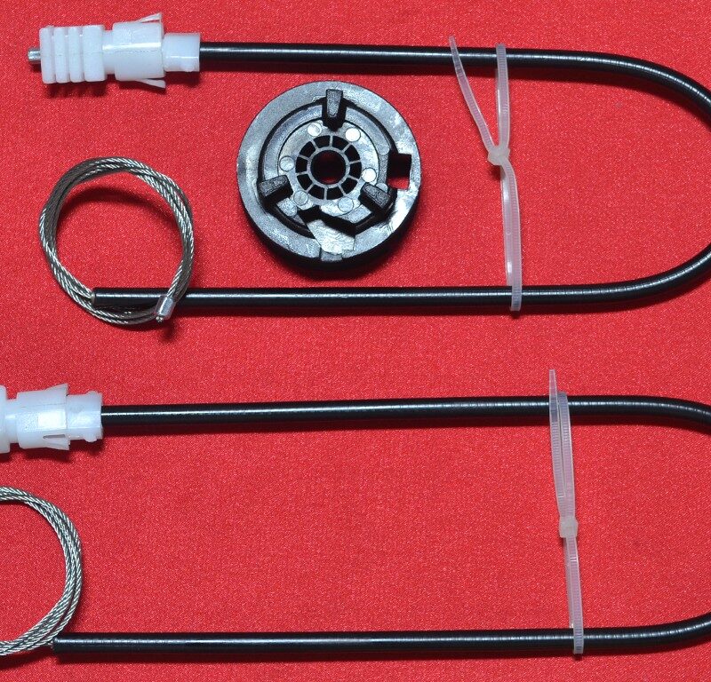 Kit reparatie macara auto Renault Clio II 1998-2008 2/3 usi - Cabluri si rola stanga/fata