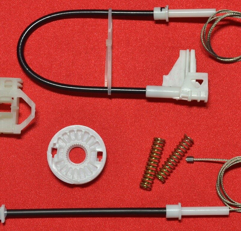 Kit reparatie macara auto SKODA OCTAVIA I 1996-2009 - Kit complet dreapta spate, clema suport gri