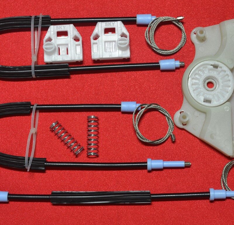 Kit reparatie macara auto SKODA FABIA 1999-2007 - Kit complet dreapta fata cu capac motor