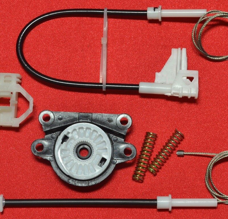 Kit reparatie macara auto SKODA OCTAVIA I 1996-2009 - Kit complet, cu capac motor, dreapta-spate, clema suport gri