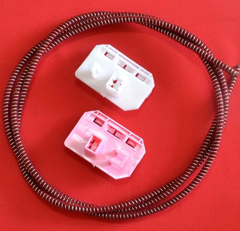 Kit reparat macara geam Renault Truck Midlum Premium Kerax Magnum 2000-2012 - Cablu spiralat cu cleme culisante stanga fata