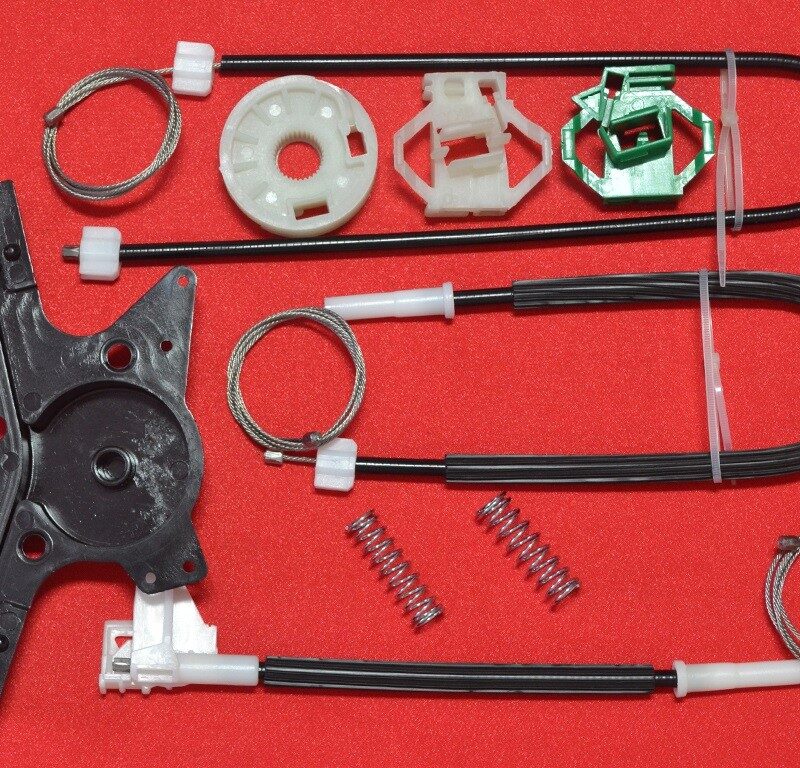 Kit reparatie macara auto VW Polo Variant 1997-2001 - Kit complet, stanga fata, cu capac motor