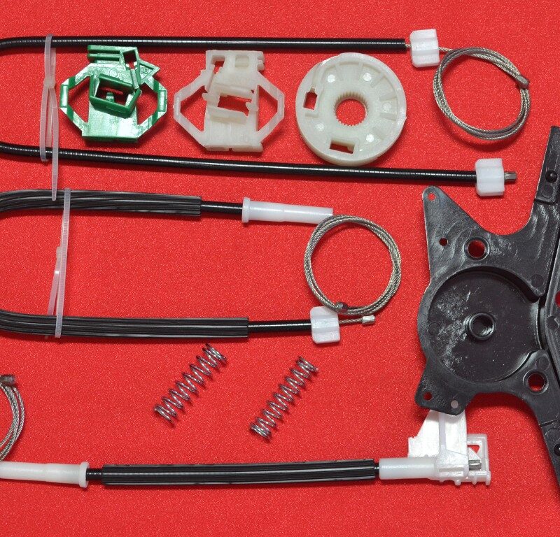 Kit reparatie macara auto VW Polo Variant 1997-2001 - Kit complet, dreapta fata, cu capac motor