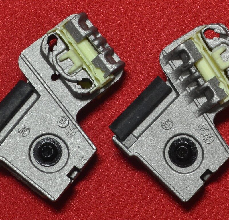 Kit reparat macara auto Peugeot 607 9D-9U 2000-2010 - Cleme macara, din aliaj, stanga-fata - "LA"+"LB"