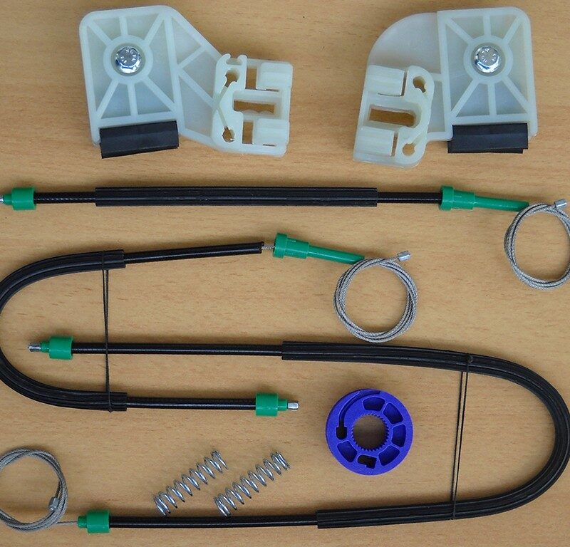 Kit reparatie macara auto VW Polo 6Q 9N 9N3 2002-2009 2 3 usi - Kit complet, dreapta fata