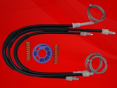 Kit reparatie macara auto VW Polo V Mk5 6R 6C 61 2009-2017 4 5 usi - Cabluri cu rola fata dreapta