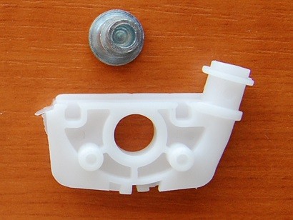 Kit reparatie macara auto BMW seria 3 E46 1998-2007 - Piesa culisare capat sina cu nit fata - 1