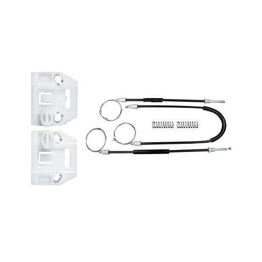 Kit reparatie macara auto SKODA FABIA I 6Y 1999-2007 - Cabluri cu cleme culisante stanga dreapta fata, manuala