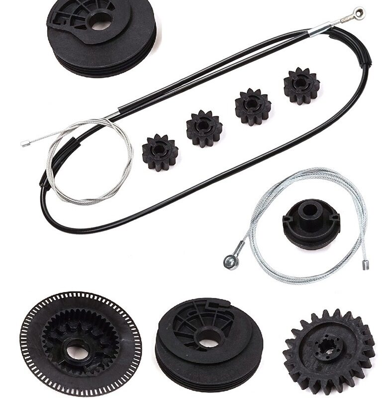 Kit reparatie sistem usa culisanta Mercedes Vito Viano W639 2003-2014 Vito V-Class W447 (W640) 2014-2024 - Cabluri cu pinioane actionare sistem glisare - dreapta